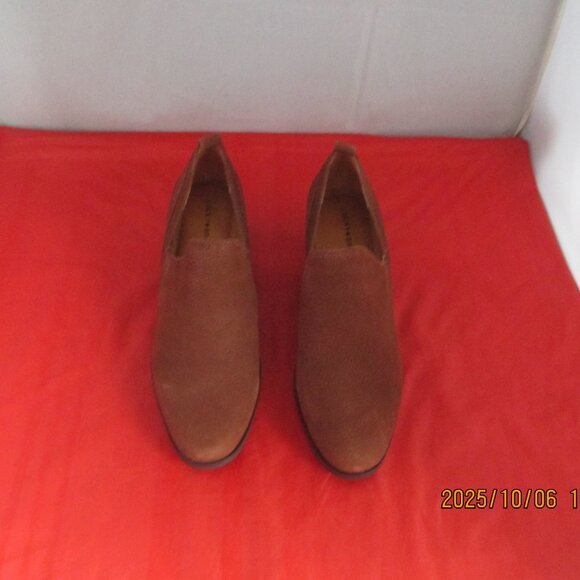 Lucky Brand Vennia Slip On Leather Shooties $129 - US Size 9 1/2 - Brown - 1373 - Picture 3 of 10